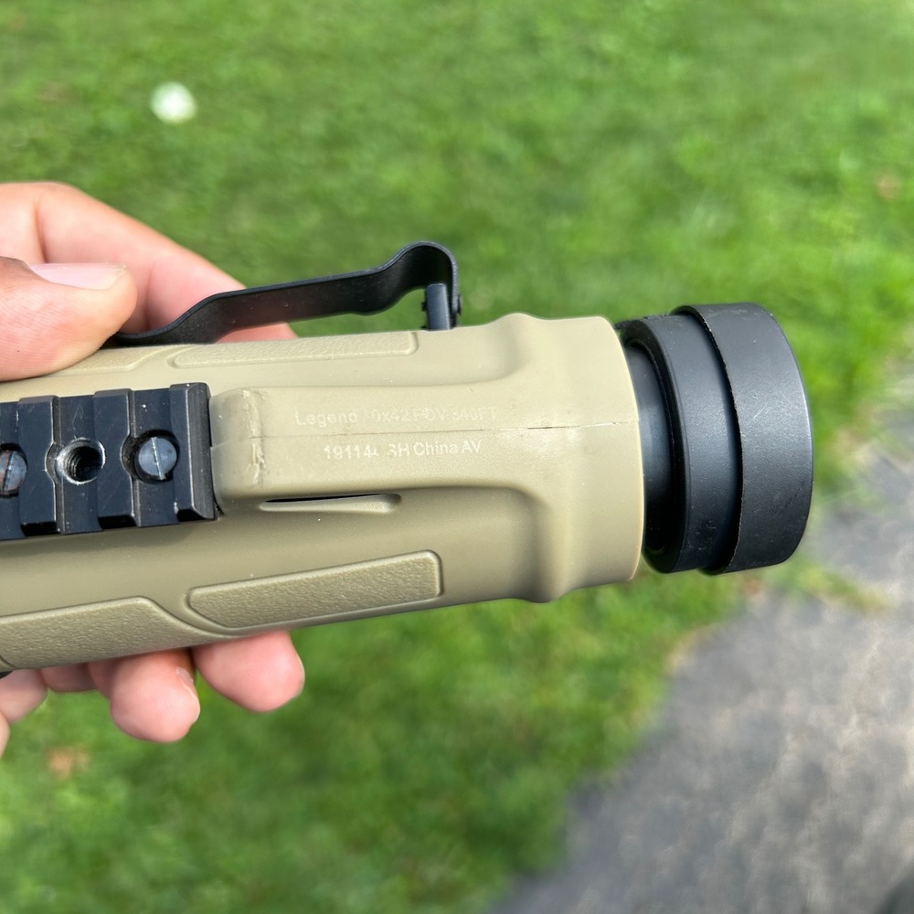 Bushnell Legend Ultra HD 10x42 Monocular Tactical Desert Tan 191144 Picatinny - Picture 3 of 7